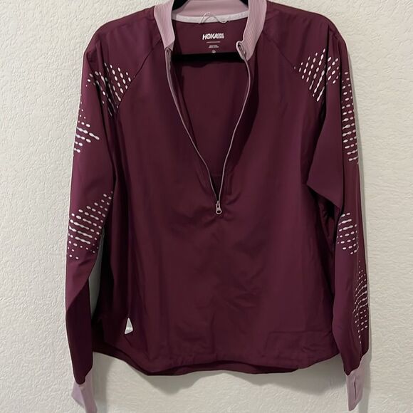 HOKA (NWOT) 1/2 Zip Wind Shell, Purple, Size M - Picture 6 of 8